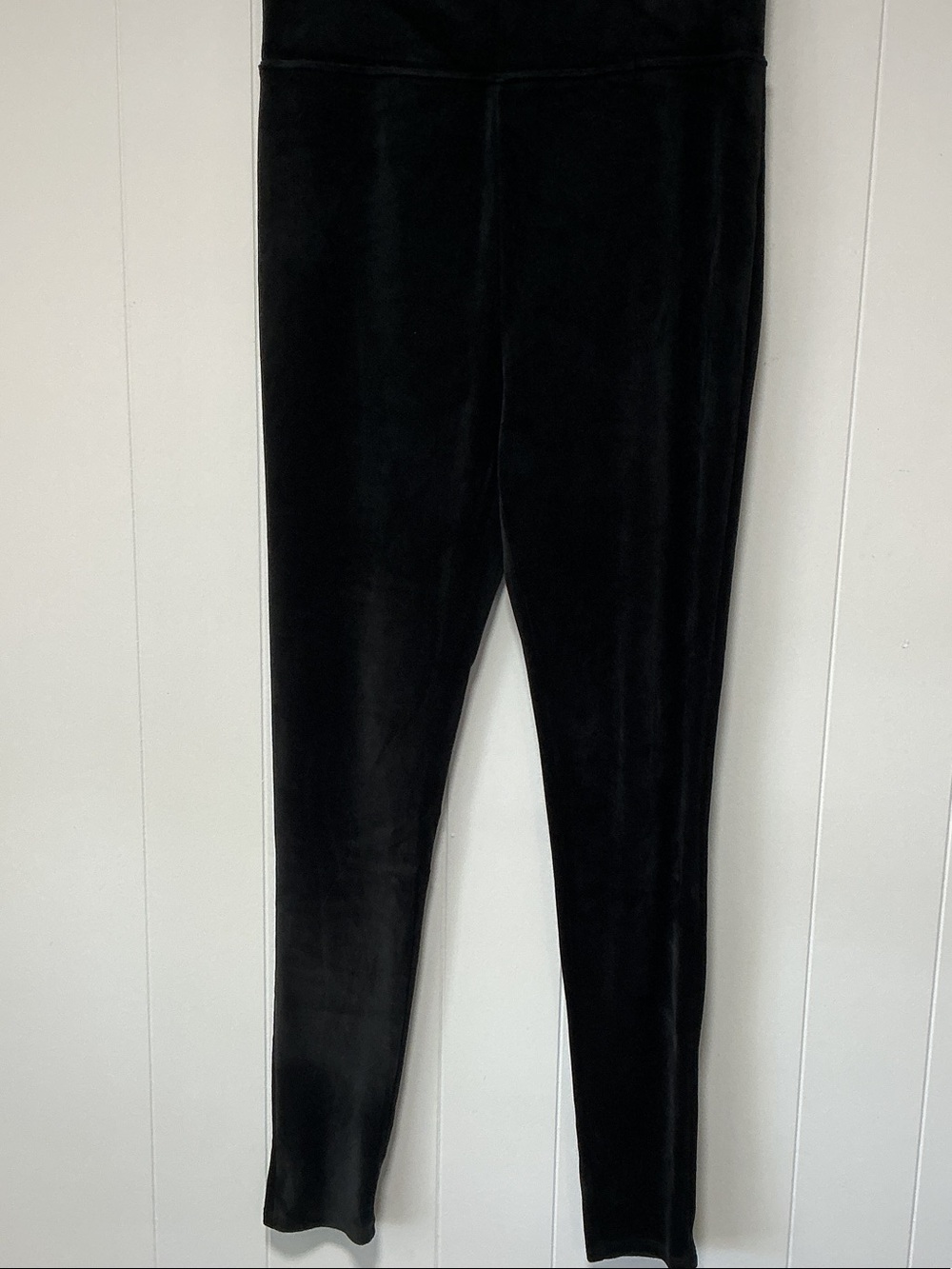 bp Black Velvet High-Waist Leggings